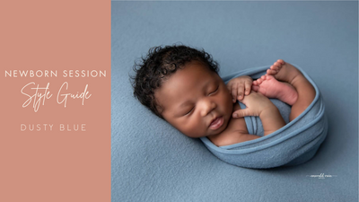 Newborn Session Style Guide | Dusty Blue for Boys